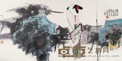 王西京 2005年作 唐人诗意图 镜心 68×136cm